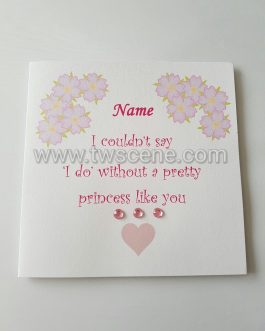 Will you be my flower girl card