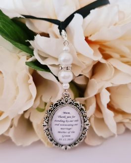 Bridesmaid maid of honour friend by my side wedding bouquet charm gift thank you