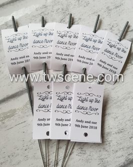 Sparkler/ glow stick tags 20 pack