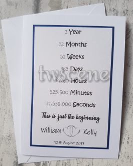 1 year anniversary card