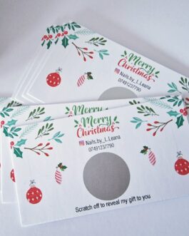 Business Christmas scratch card design
