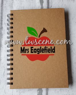 Personalised A5 notebook