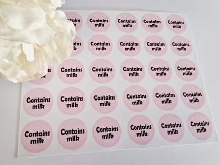 Allergy awareness labels stickers for food businesses - Image 4
