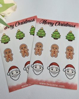 Pack of 4 christmas sticker sheets business gift