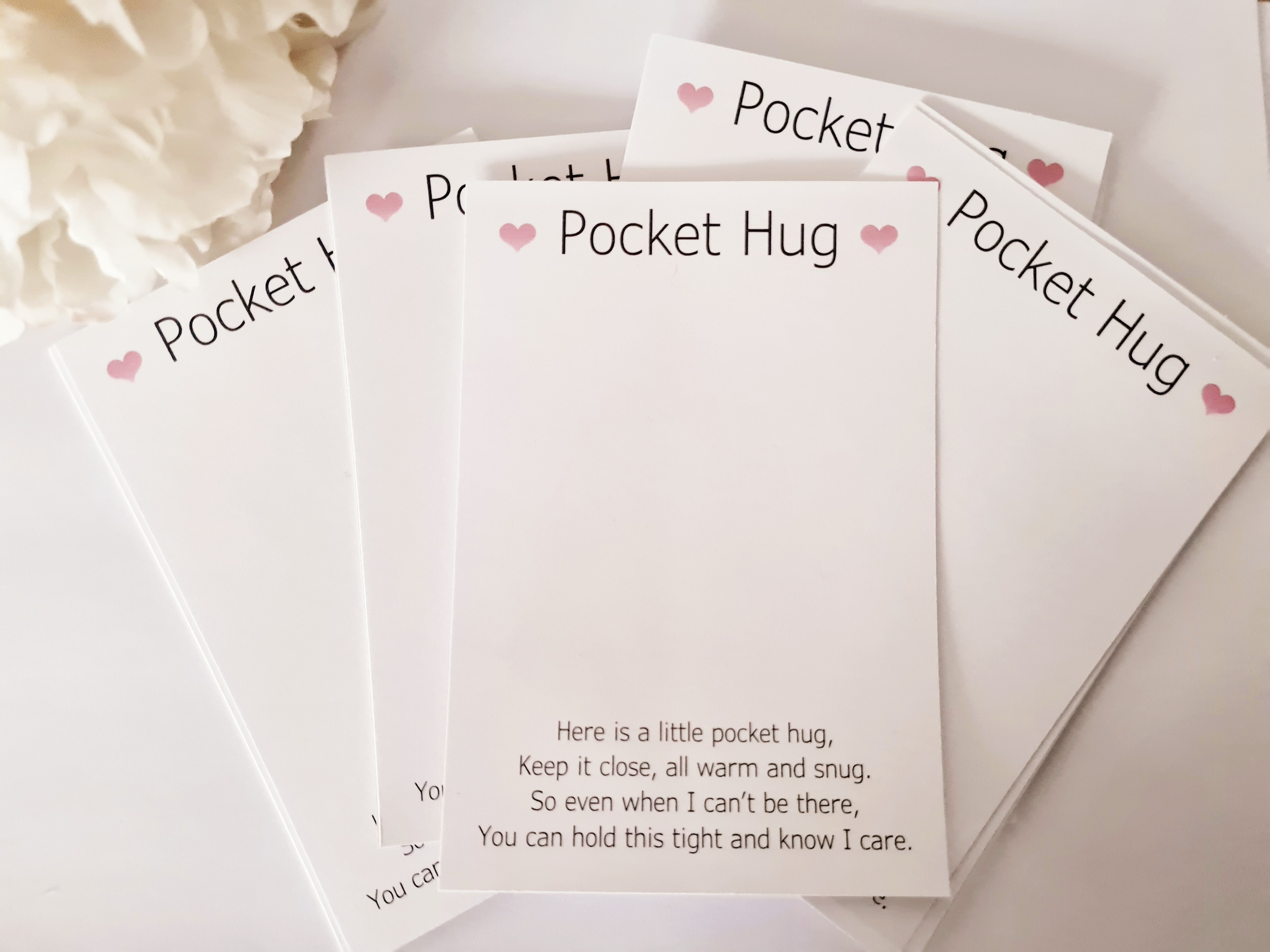Pocket hug backing cards business crafting large or small gift 20/40/80/104
