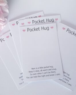 Premade pocket hug cards 20pc medium size