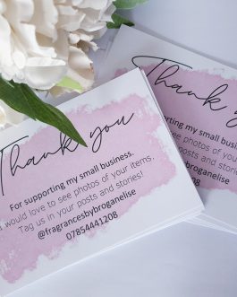 A6 thank you business order slips
