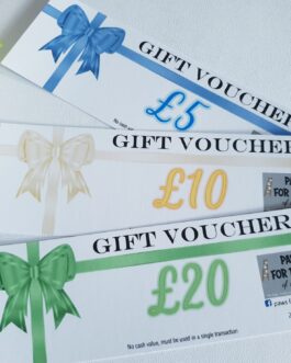 Gift voucher generic bow design singles in pack of 24