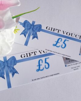 Gift voucher generic bow design singles in pack of 24