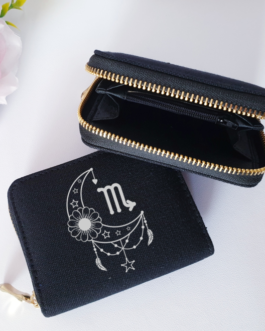 Star sign purse in black or navy