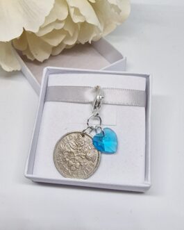 Something old, something blue boxed clip brides gift