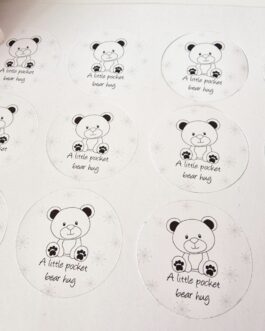 Bear hug 24pc sticker sheet