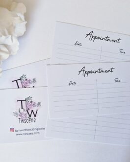 Appointment cards 40pc or 100pc